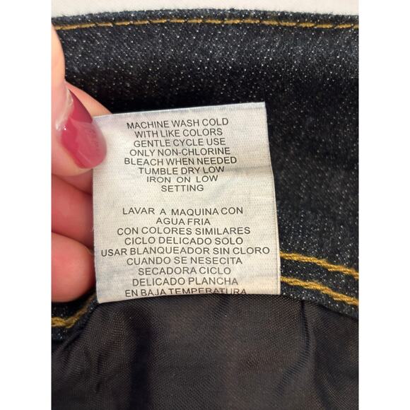 Be Girl Basic Women's Med Denim Skirt Dark Wash A-Line Country Cowgirl Western - Picture 6 of 9